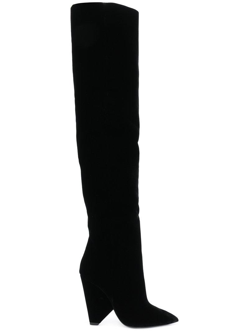Lyst Laurent Coloris Saint En Niki 105 Cuissardes Noir HxnrwqfpHz