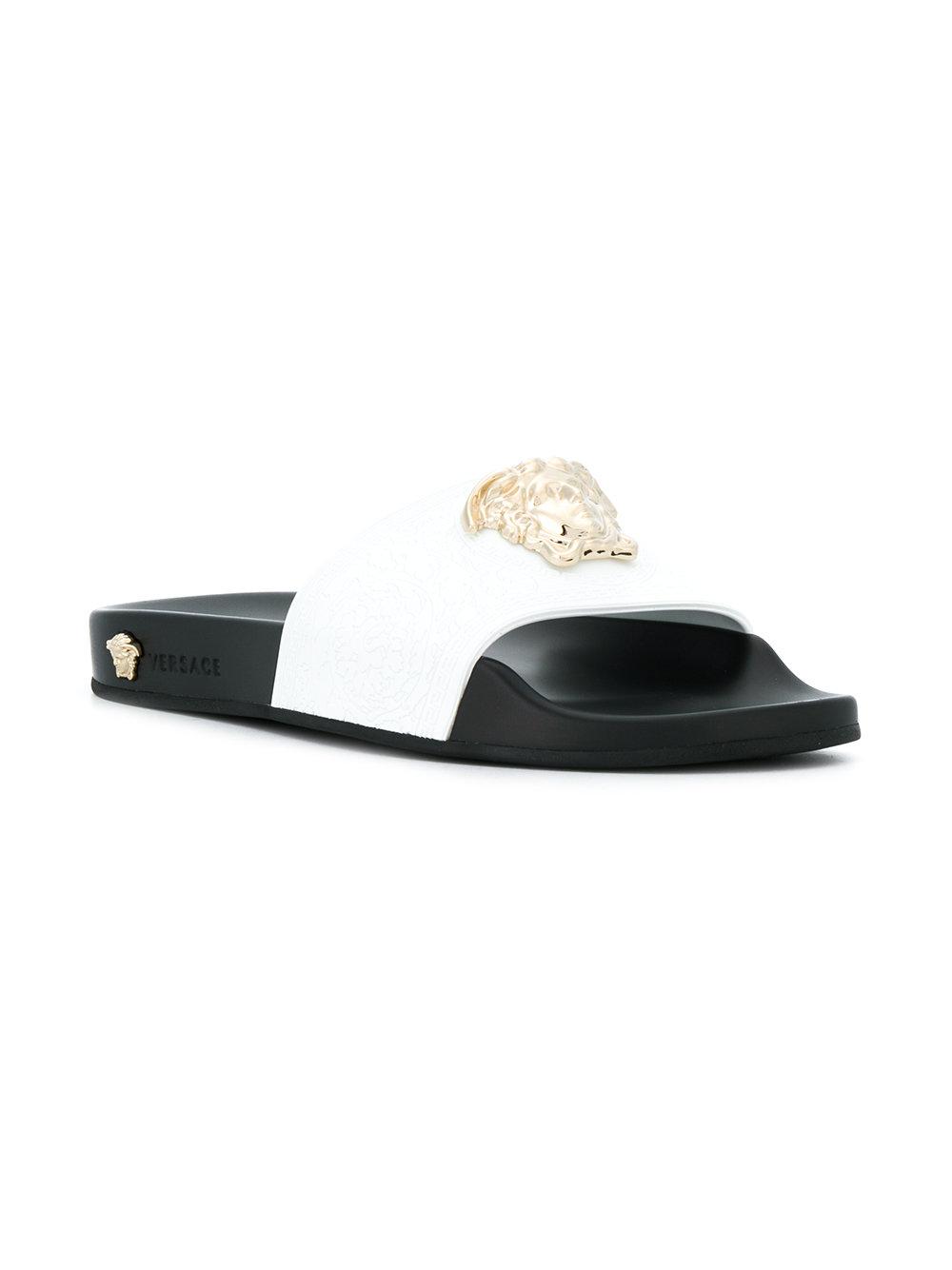 versace women's pool slides