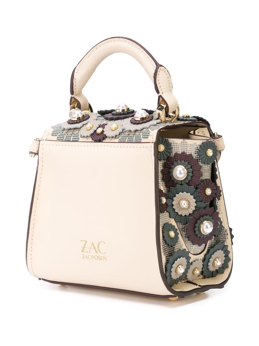 Zac Zac Posen Leather Eartha Pearl-embellished Mini Bag - Lyst