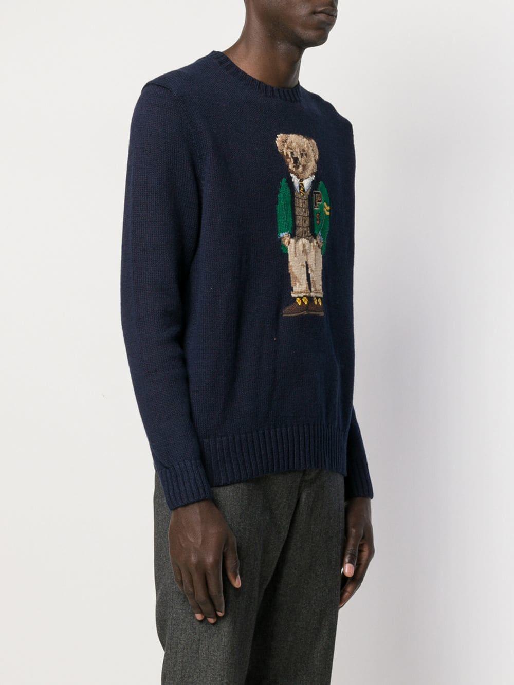 ralph lauren bear jumper mens