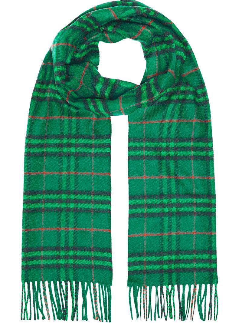 burberry scarf womens green