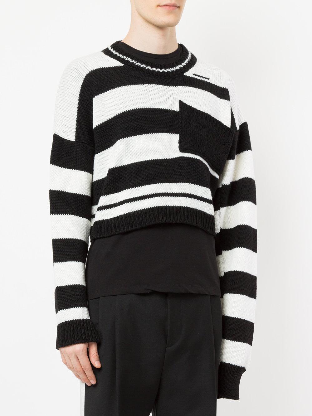 crop stripe sweater