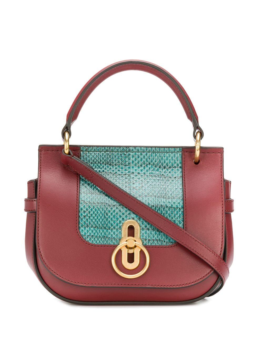 Mulberry Small Amberley Satchel in Red - Lyst
