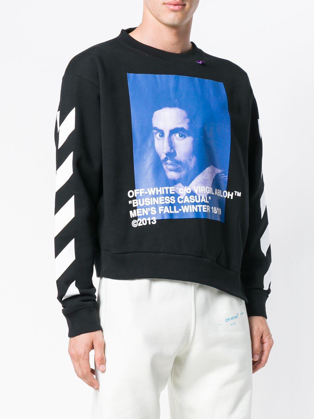 off white 2019 business casual zip hoodie bluza