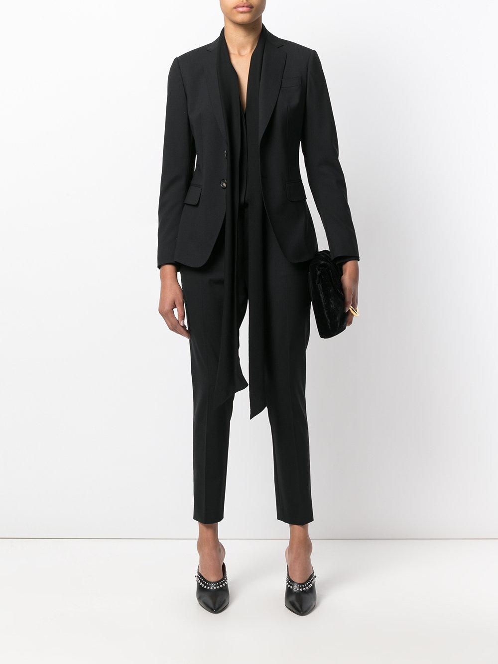 Lyst - Dsquared² Two-piece Cropped Trouser Suit in Black