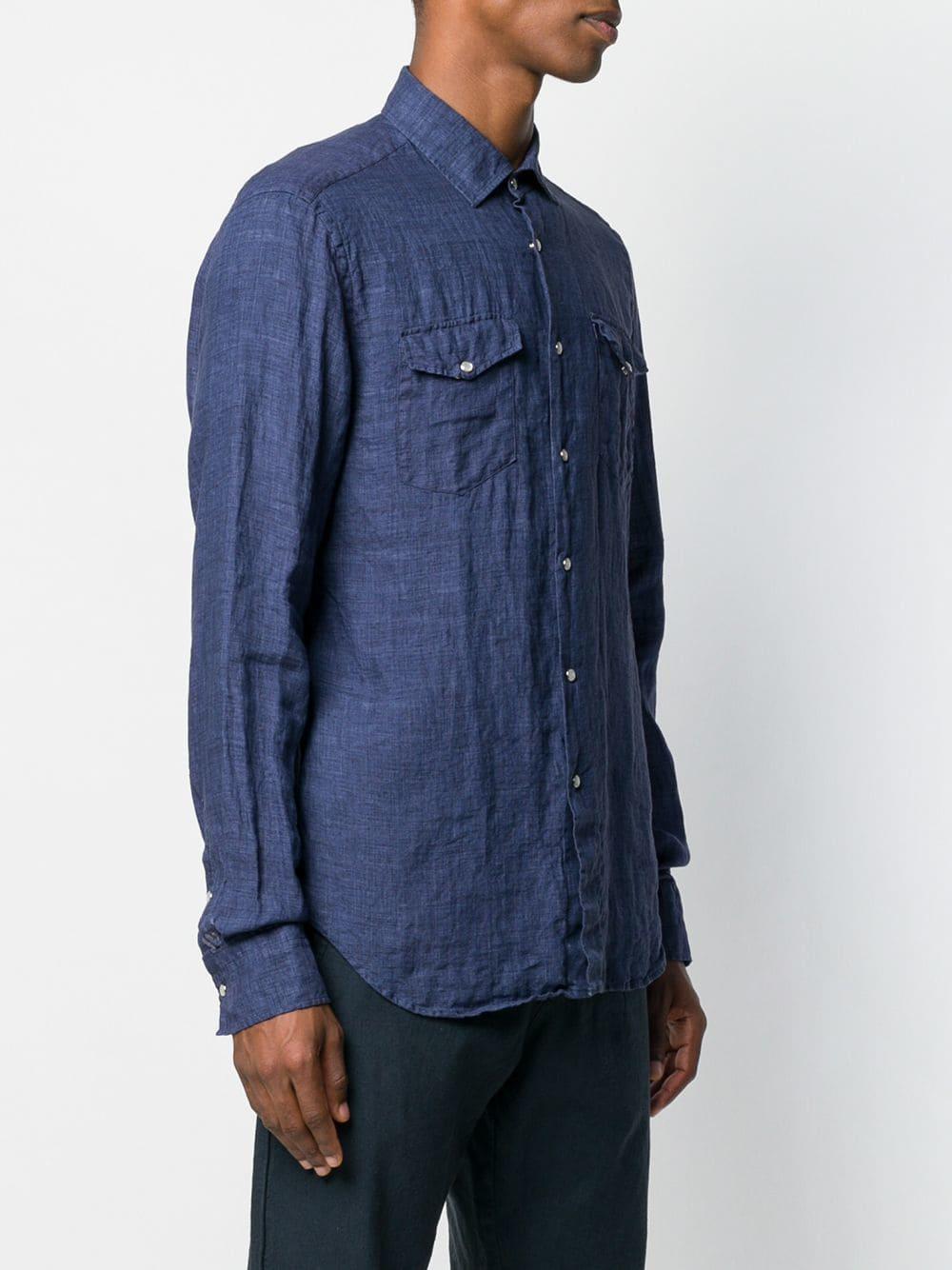 double pocket shirt mens