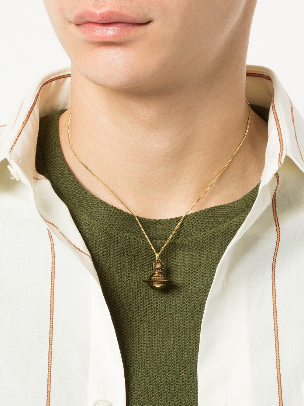 Lyst - Vivienne Westwood Narcissus Small Orb Pendant Necklace in Metallic