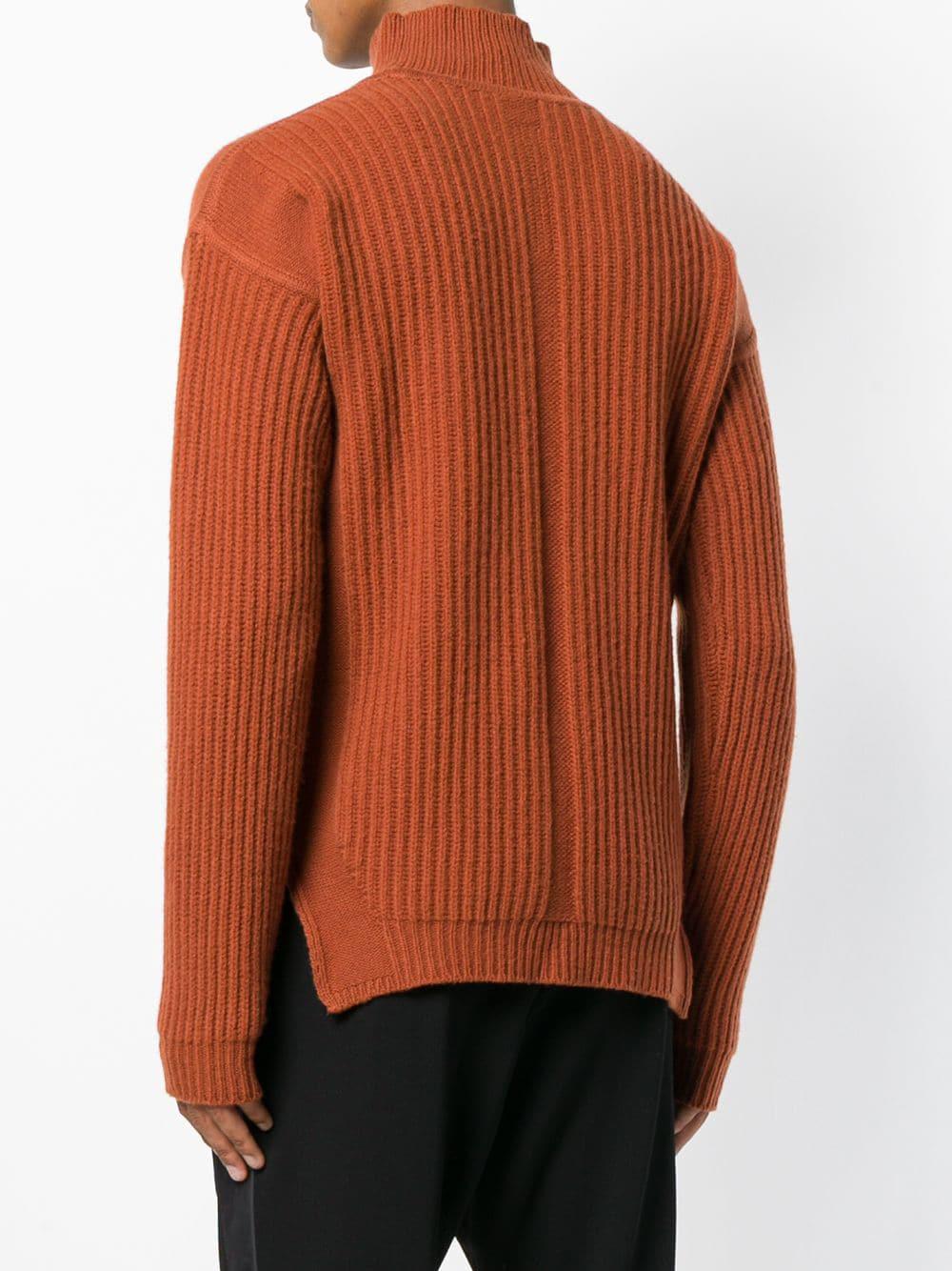 orange fisherman sweater