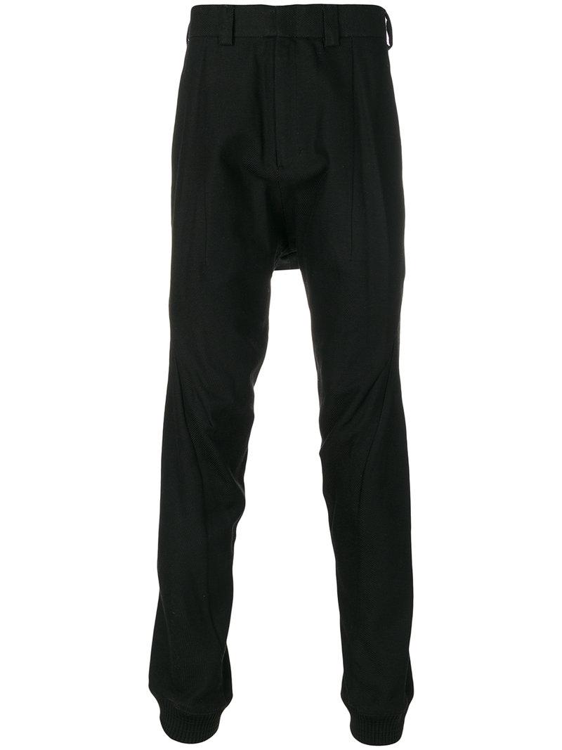 Lyst - Devoa Drop-crotch Trousers in Black for Men
