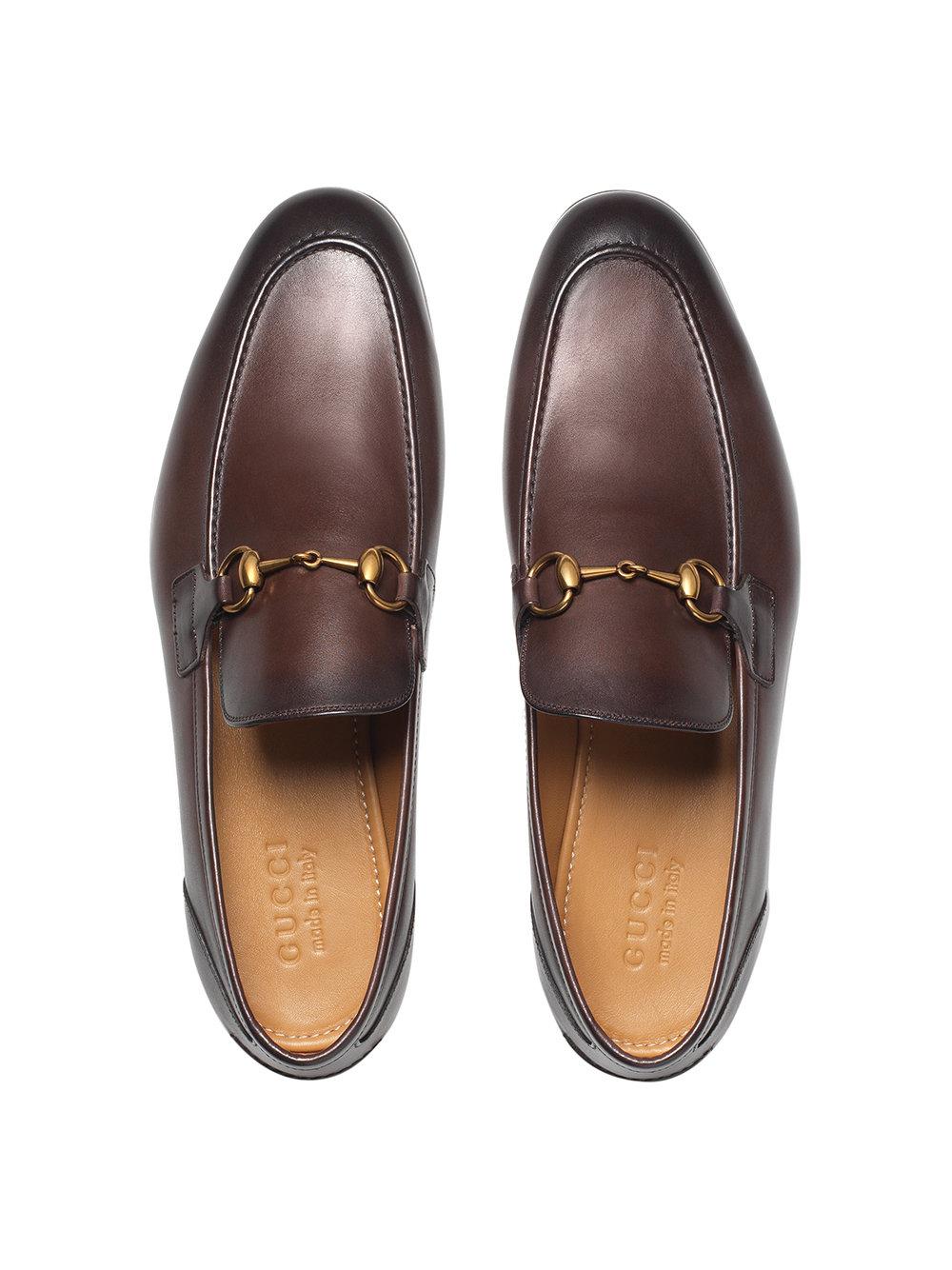 gucci brown jordaan loafer