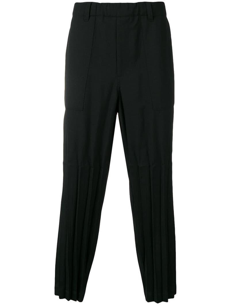 issey miyake pleated trousers mens