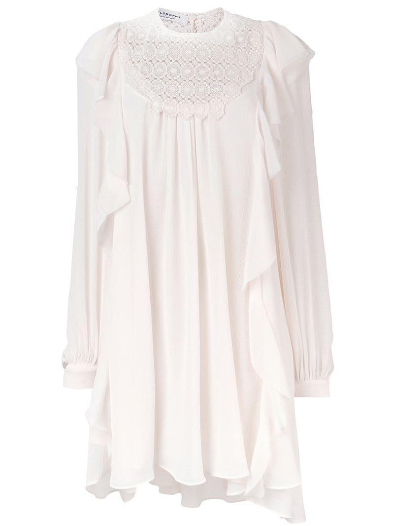 philosophy di lorenzo serafini ruffle dress