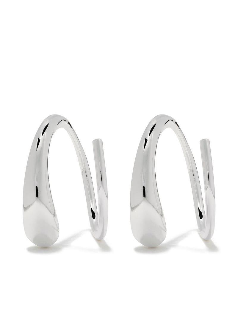 Georg Jensen Mercy Swirl Earrings in Metallic - Lyst