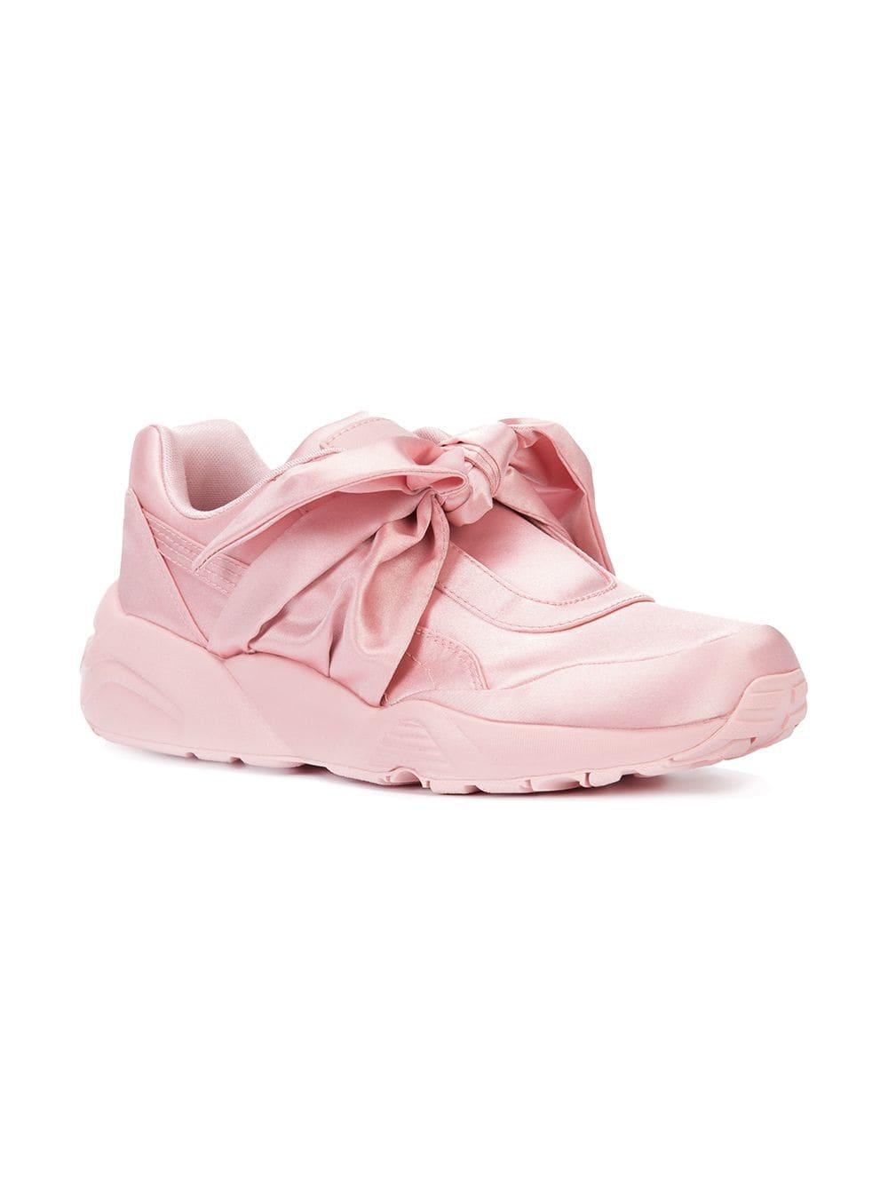 PUMA Bow Sneakers in Pink - Lyst