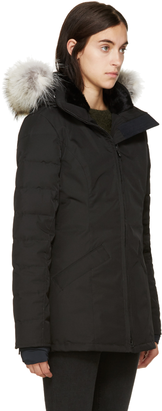 canada goose black fur jacket canada goose black fur jacket