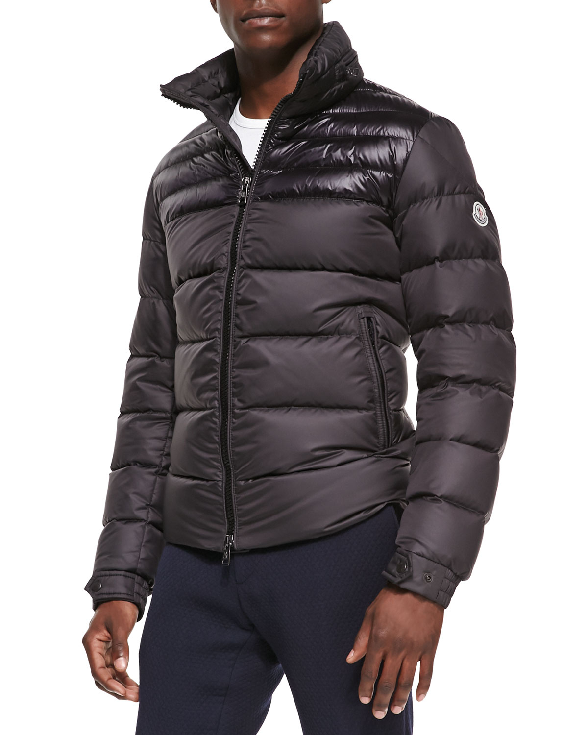 Lyst - Moncler Dinant Matte/Shiny Puffer Jacket in Black for Men