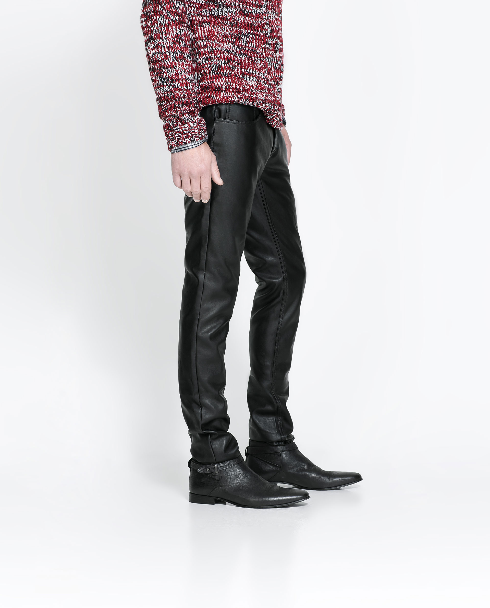zara black pants mens