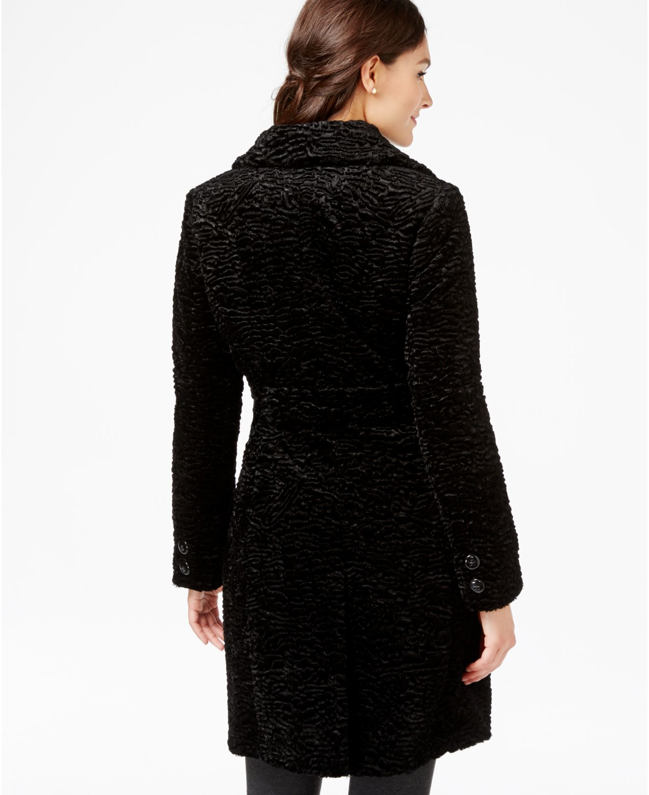 Fabulous Furs Faux Fur Tiered Swing Coat | Neiman Marcus