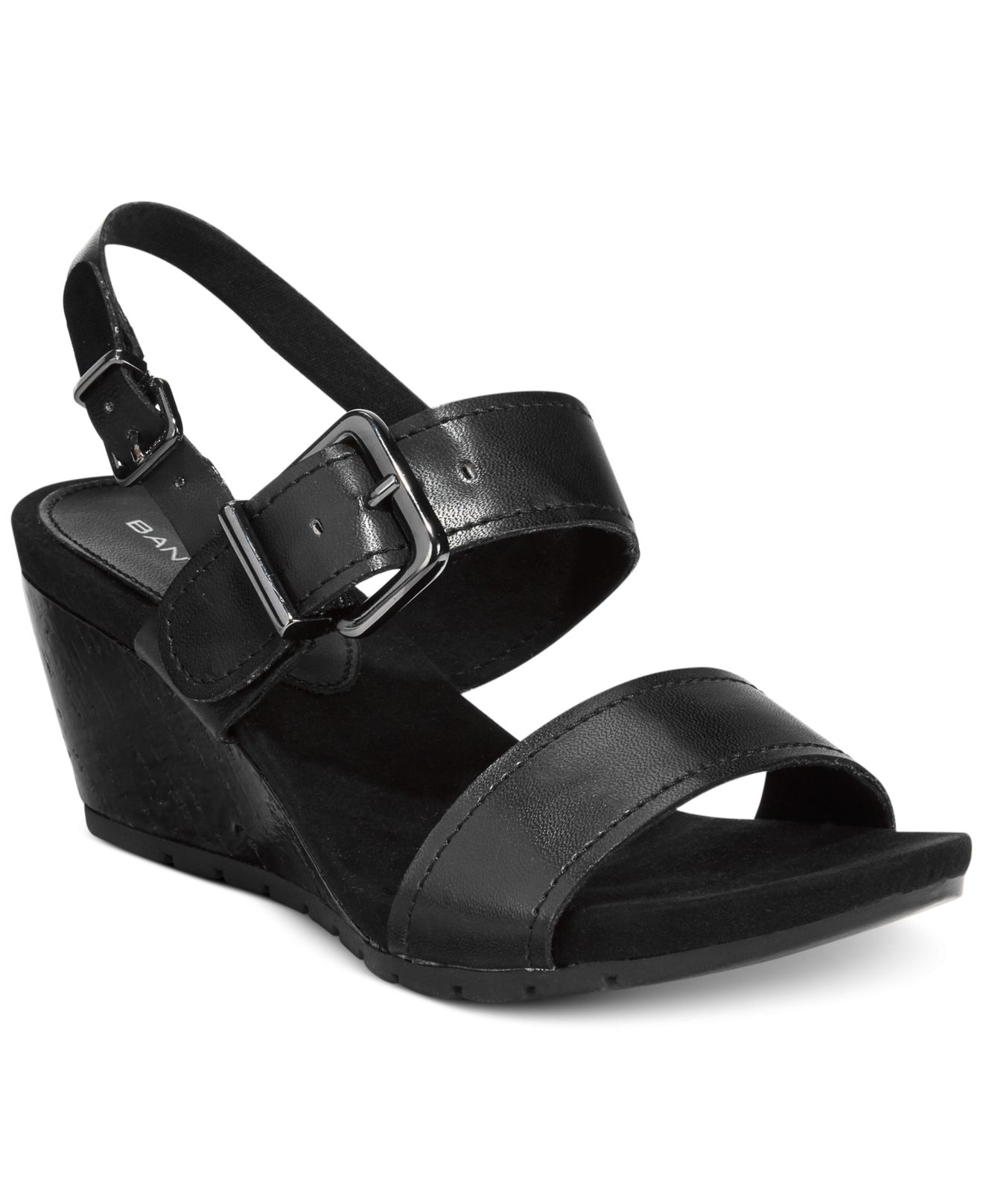 bandolino black wedges
