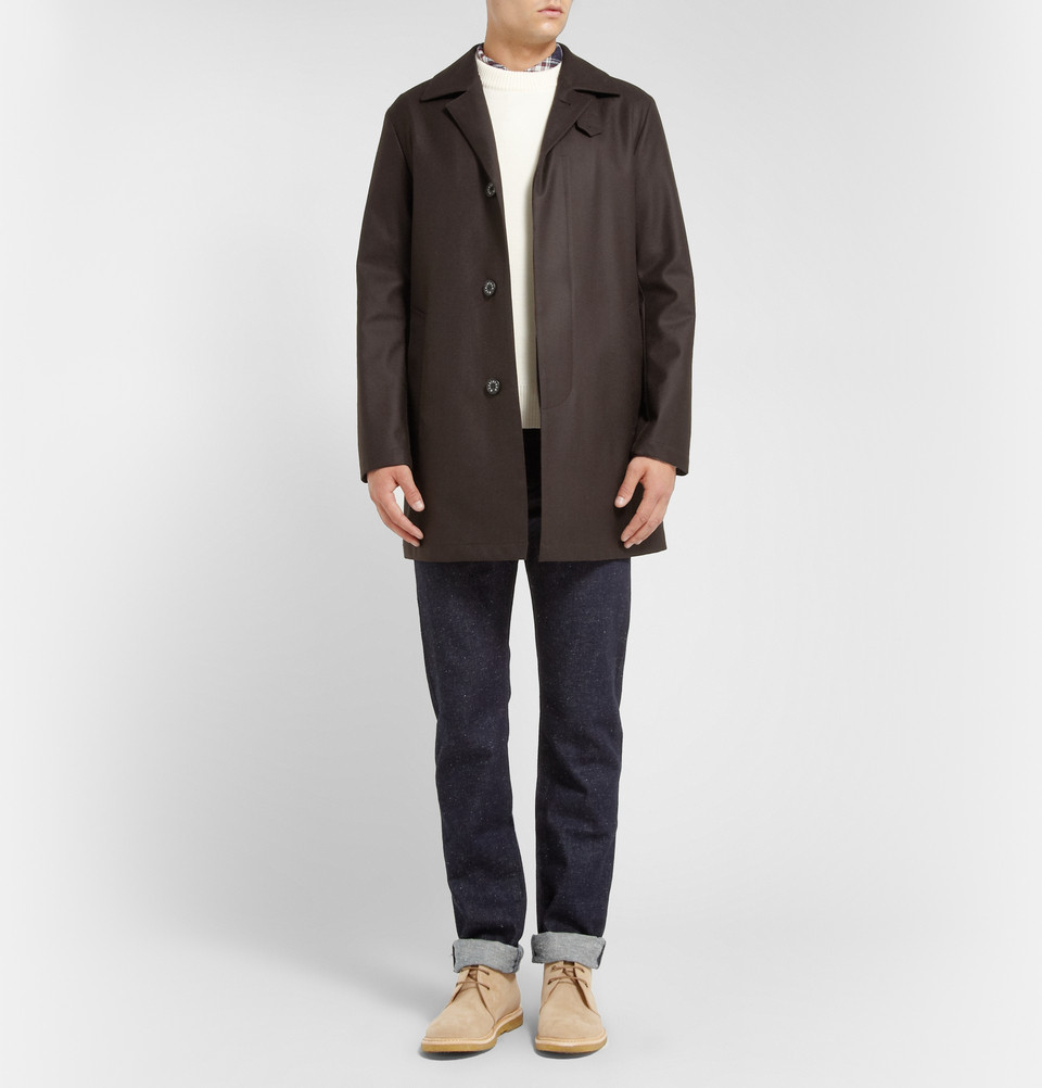 Lyst - Mackintosh Dunoon Storm System Wool Rain Coat in Brown for Men