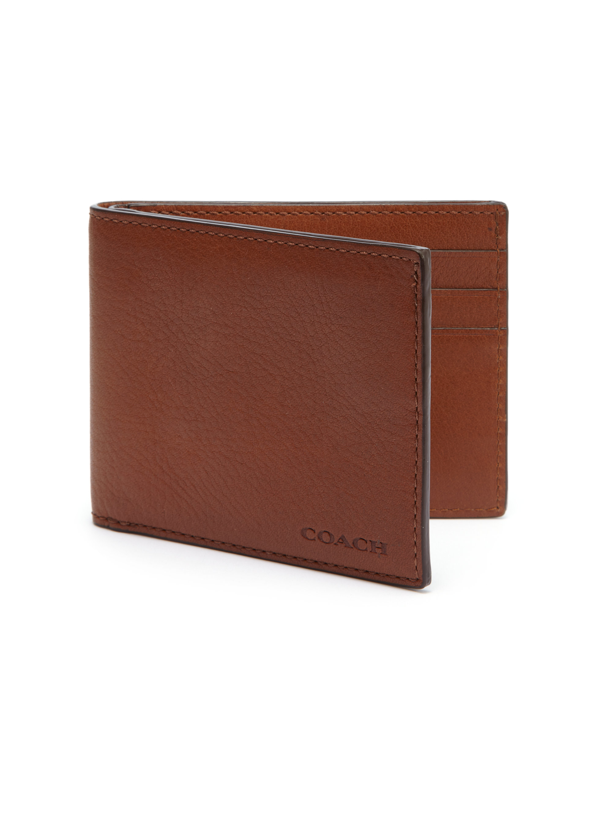 slim coach wallet men