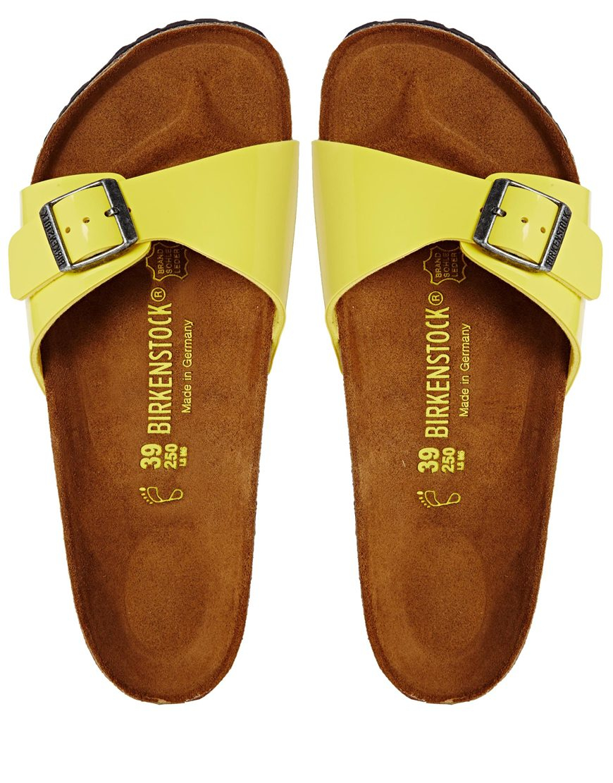 Lyst Birkenstock  Madrid Sun Flat Sandals  in Yellow 