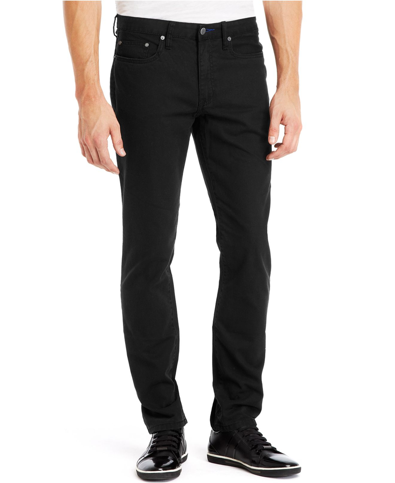 Lyst - Kenneth Cole Reaction Core Five Pocket Pants in Black for Men