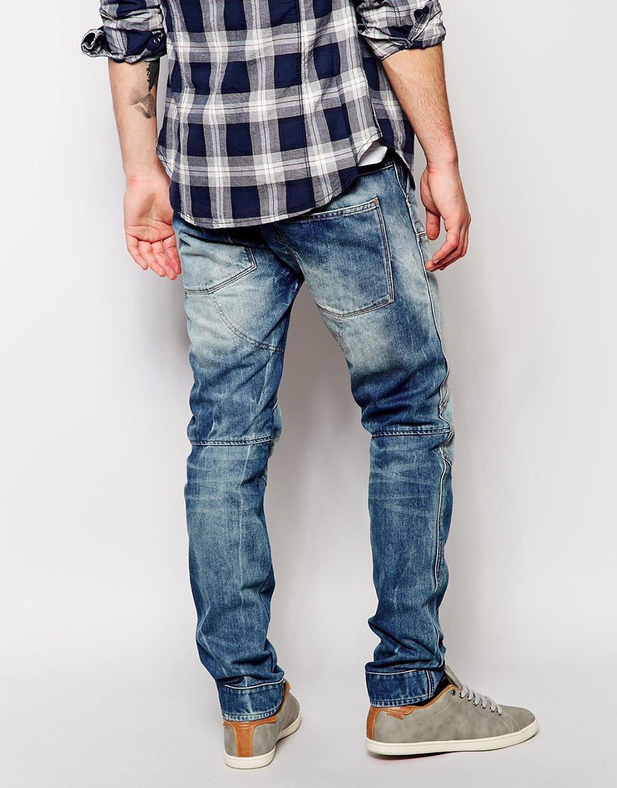 Lyst - G-Star Raw G Star Jeans Elwood 5620 3d Low Tapered Medium Aged ...
