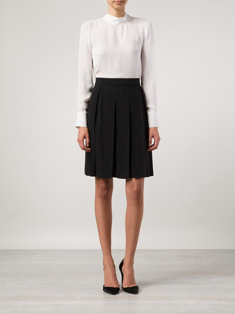 Chalayan Box Pleat Skirt in Black | Lyst