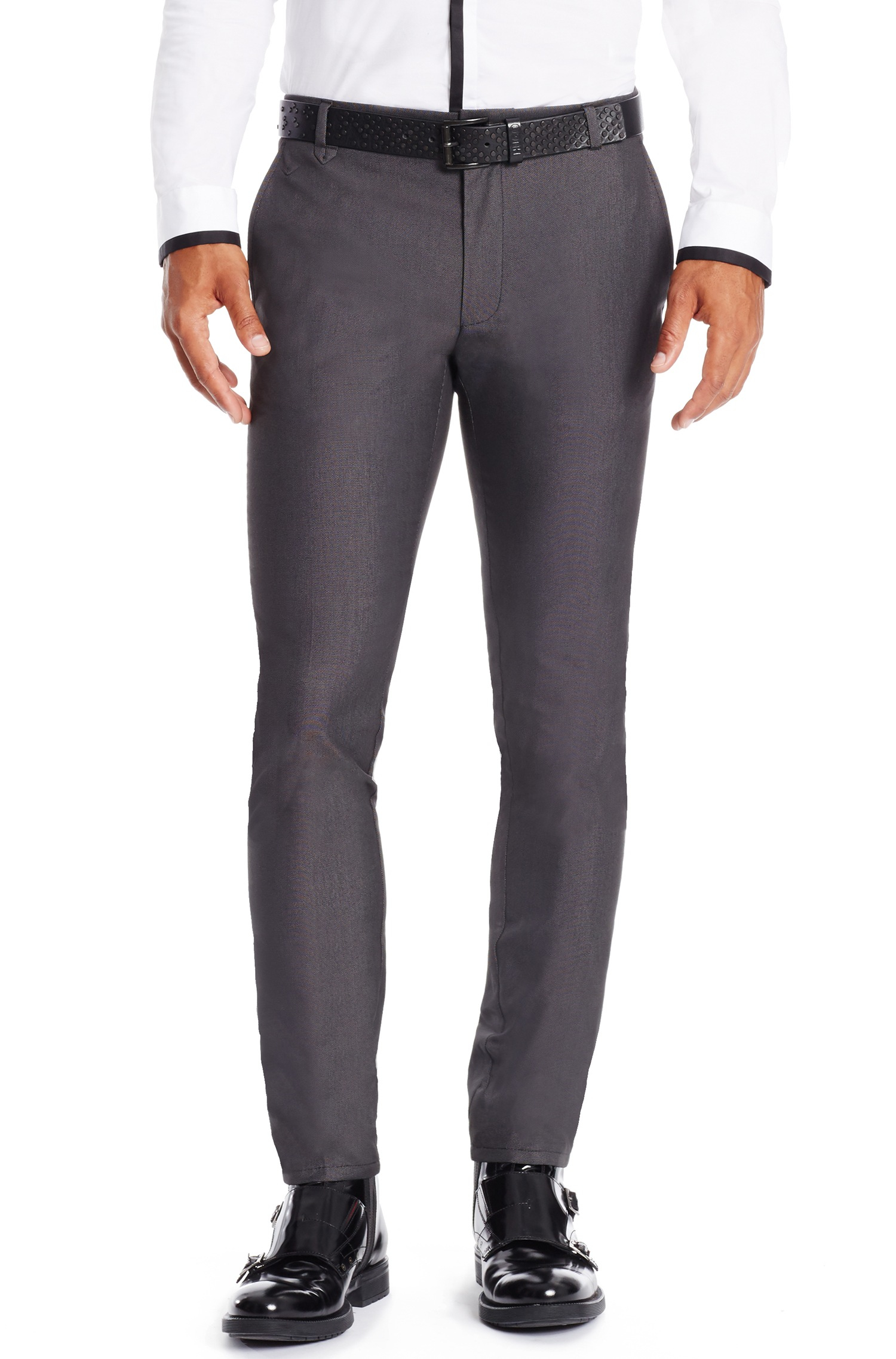 Lyst - Hugo 'heldor' | Extra Slim Fit, Stretch Cotton Dress Pants in ...