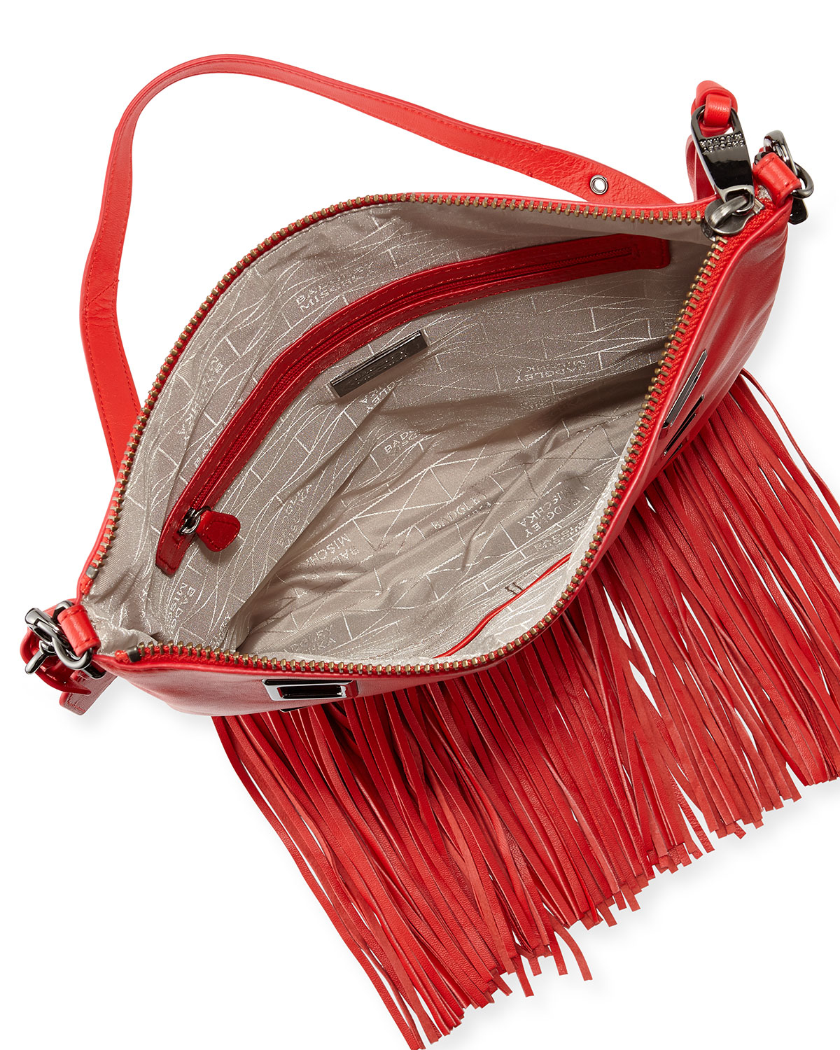 badgley mischka red purse