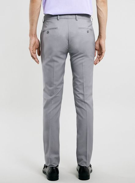 Topman Light Grey Ultra Skinny Suit Trousers in Gray for Men (Grey) | Lyst