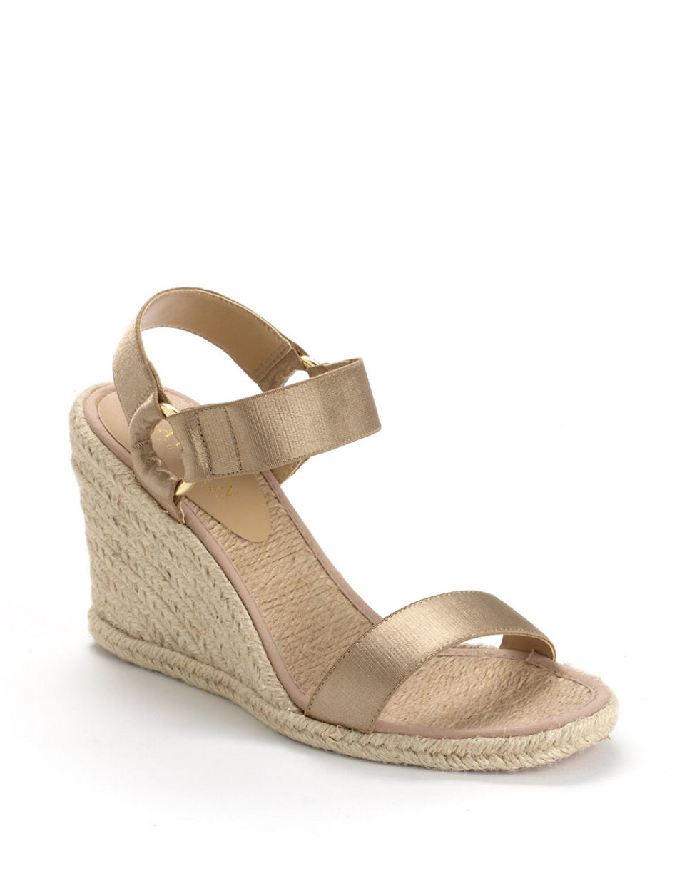 Lauren by ralph lauren Indigo Banded Espadrille Wedge Sandals in ...