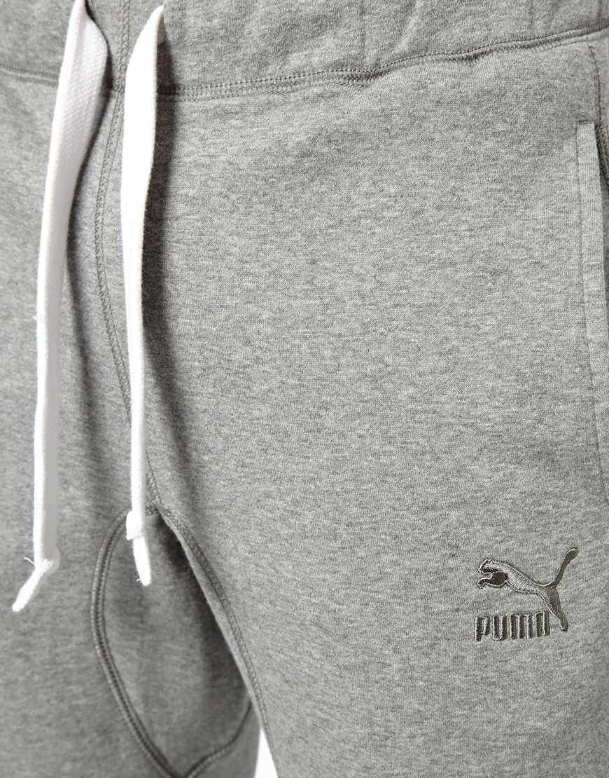 puma sweatpants grey