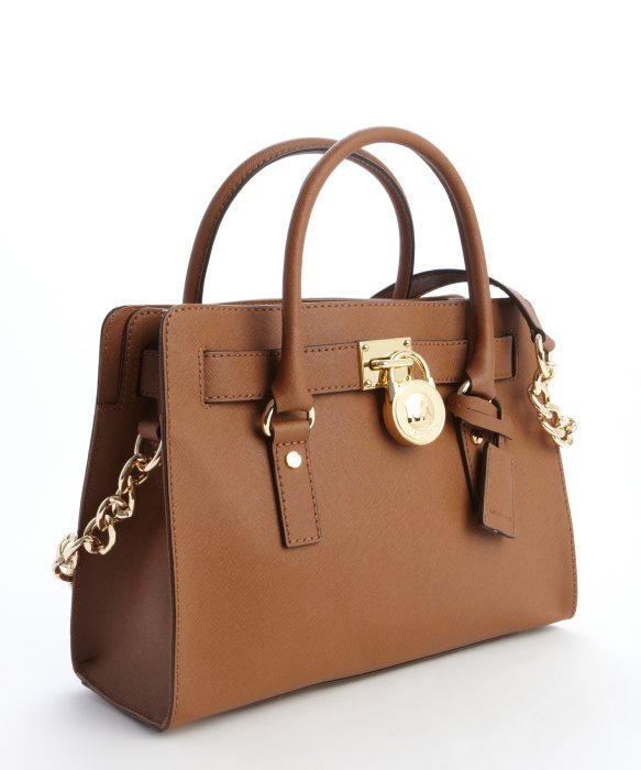 Lyst Michael Kors Camel Brown Leather Hamilton Logo Lock Lyst Michael Kors Camel Brown Leather Hamilton Logo Lock Clasp Convertible Top Handle Bag In