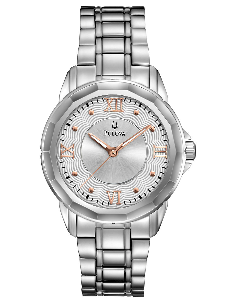 Bulova Ladies Two-tone Stainless Steel Watch in Metallic  