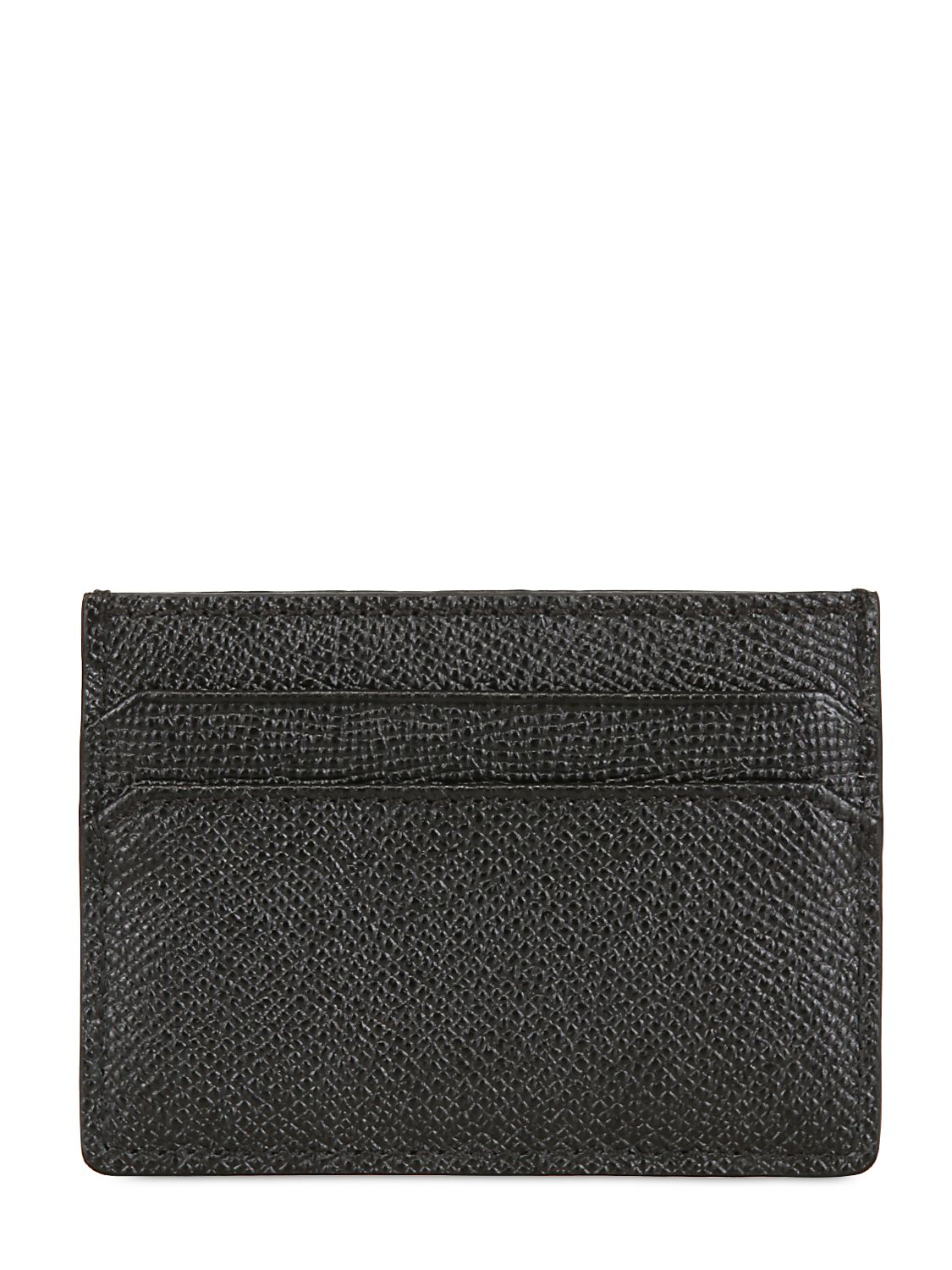 Lyst Burberry Saffiano Leather Credit Card Holder in