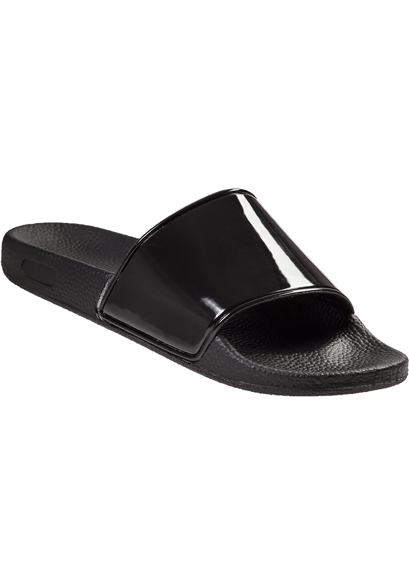 Lyst Sixtyseven Ariel Pool Slide Black Rubber in Black