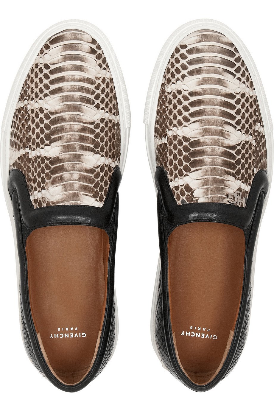 Lyst - Givenchy Skate Shoes In Python And Mangrove Snake With Leather Trim