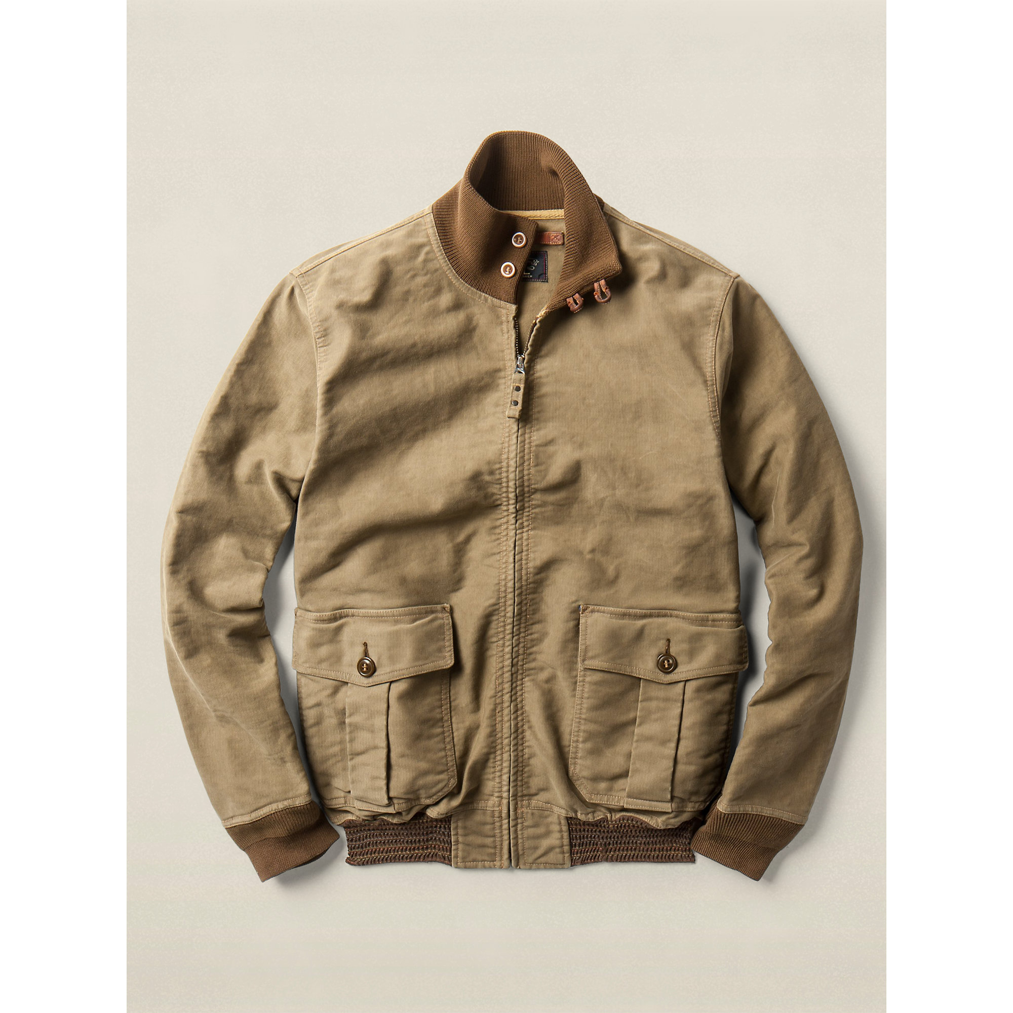 Lyst Rrl Cotton Ashby Flight Jacket In Green For Men Gallery