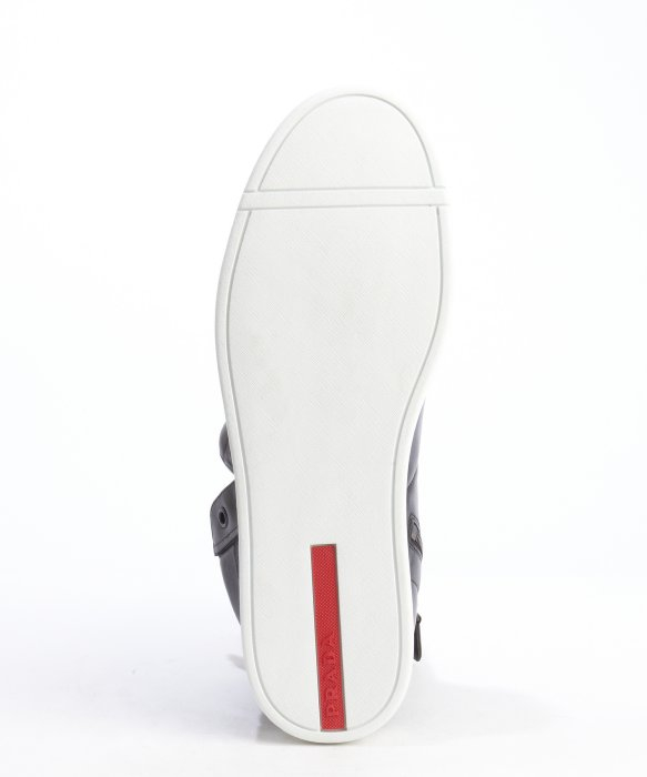 prada black and white shoes