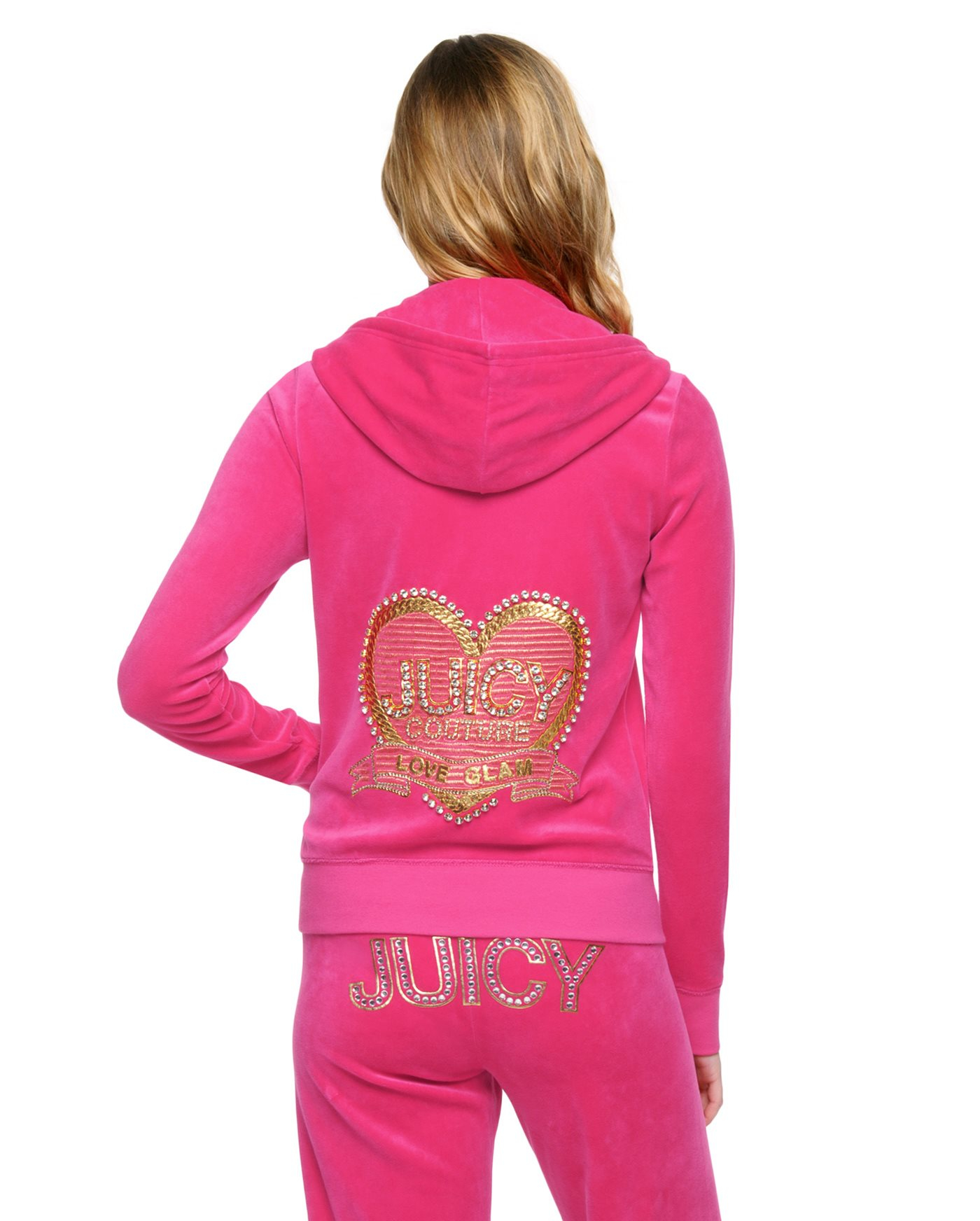 Juicy couture Logo Velour Love & Glam Original Jacket in Pink | Lyst