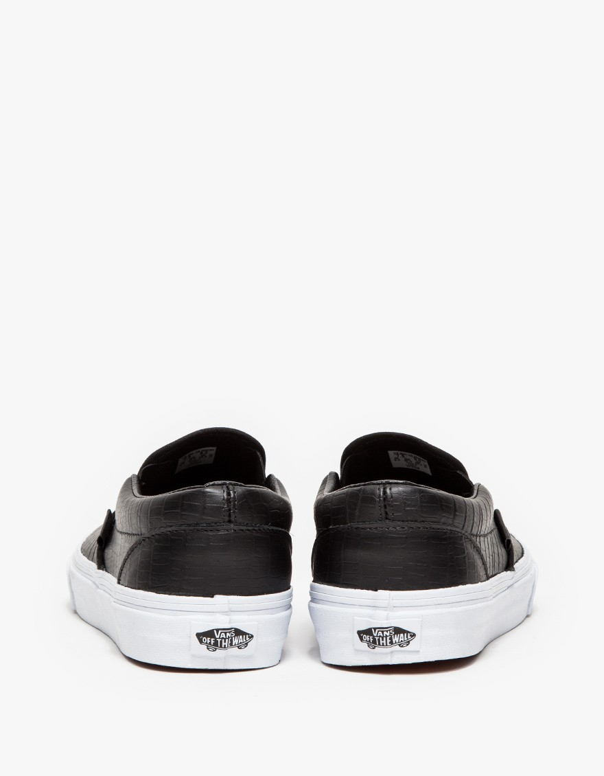 vans croc slip ons