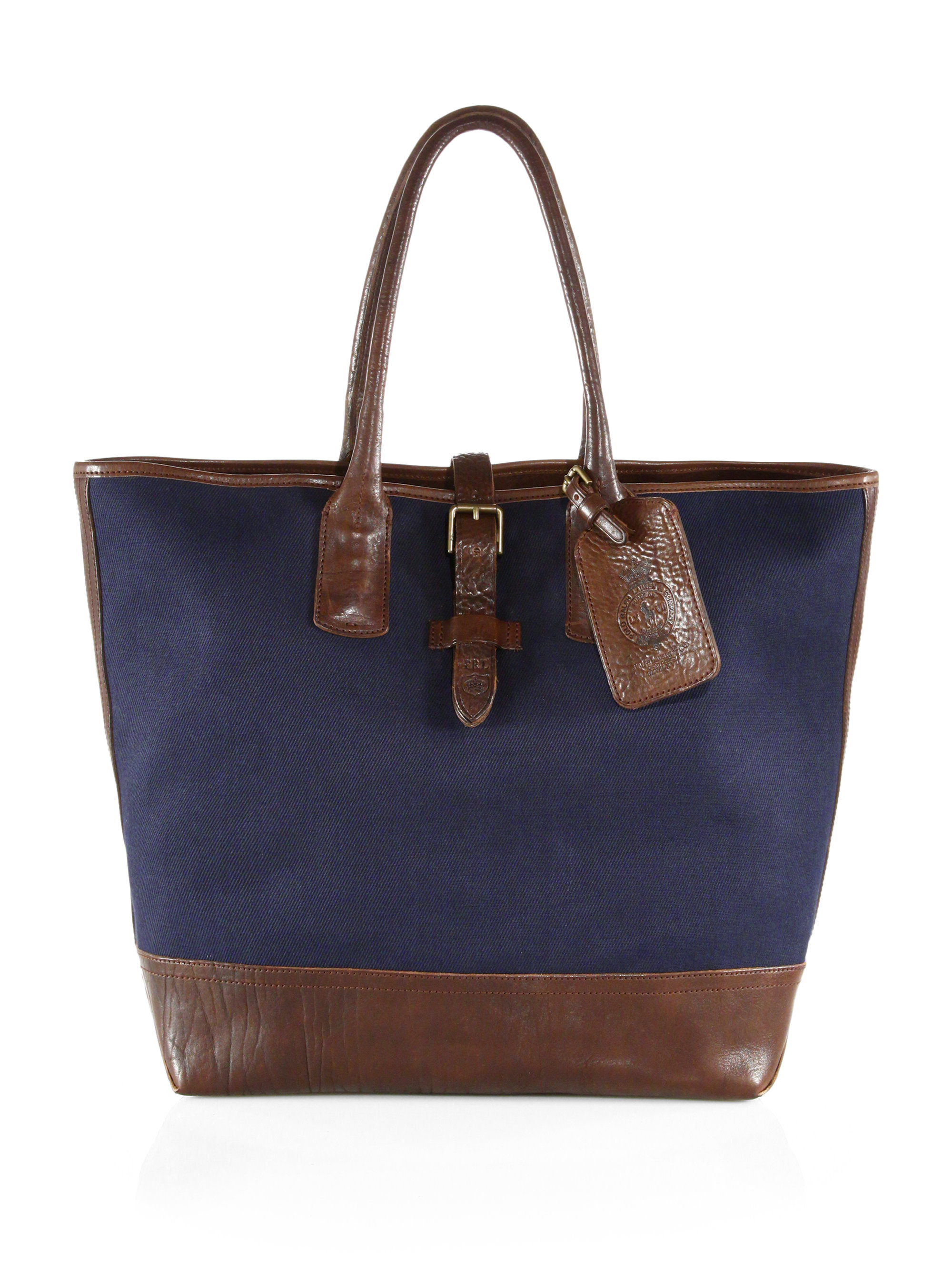 Polo Ralph Lauren Canvas Tote Bag in Blue for Men (NAVY) | Lyst