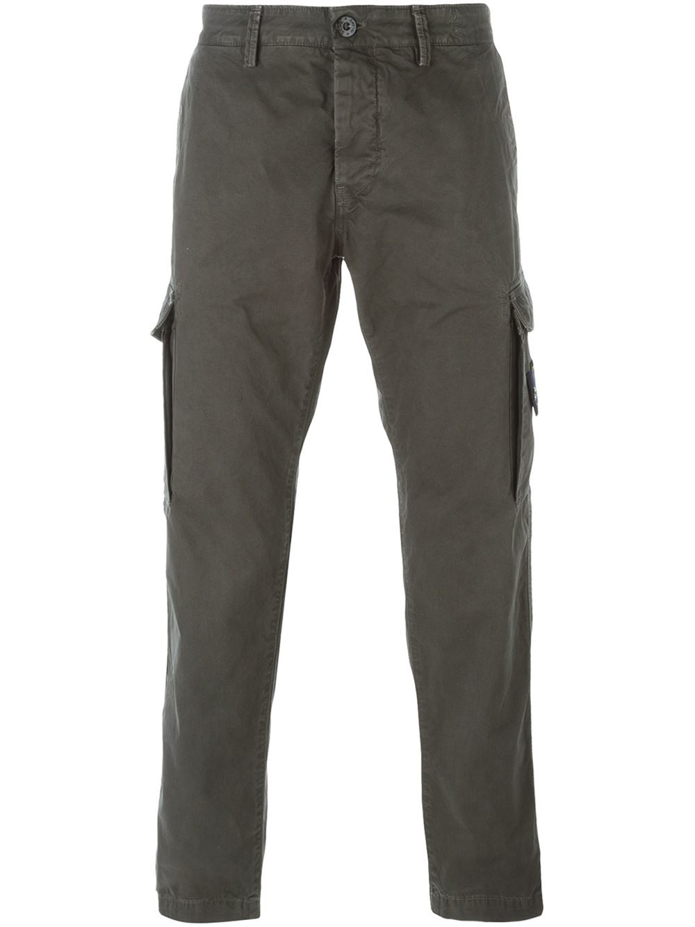 Lyst - Stone Island Slim Cargo Trousers in Gray for Men