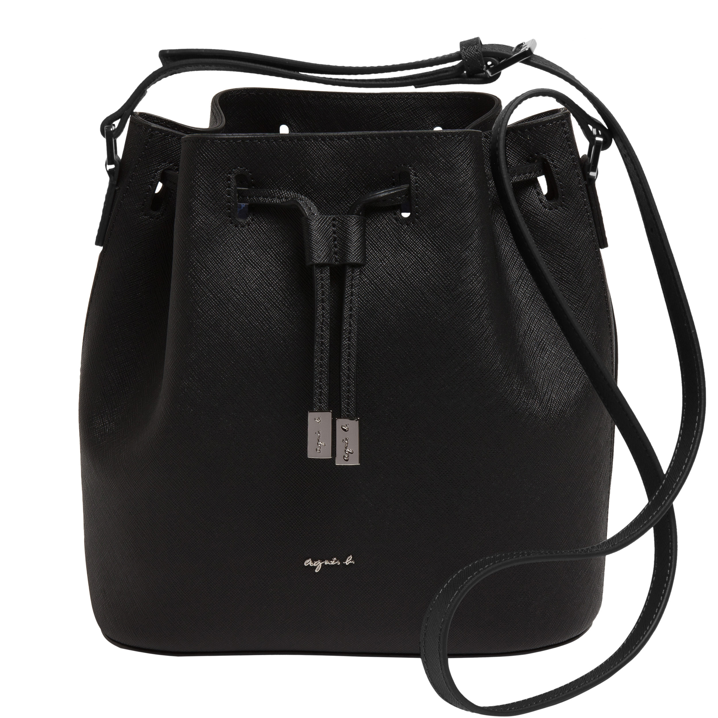 Agnès b. Black Bucket Bag Alice in Black | Lyst