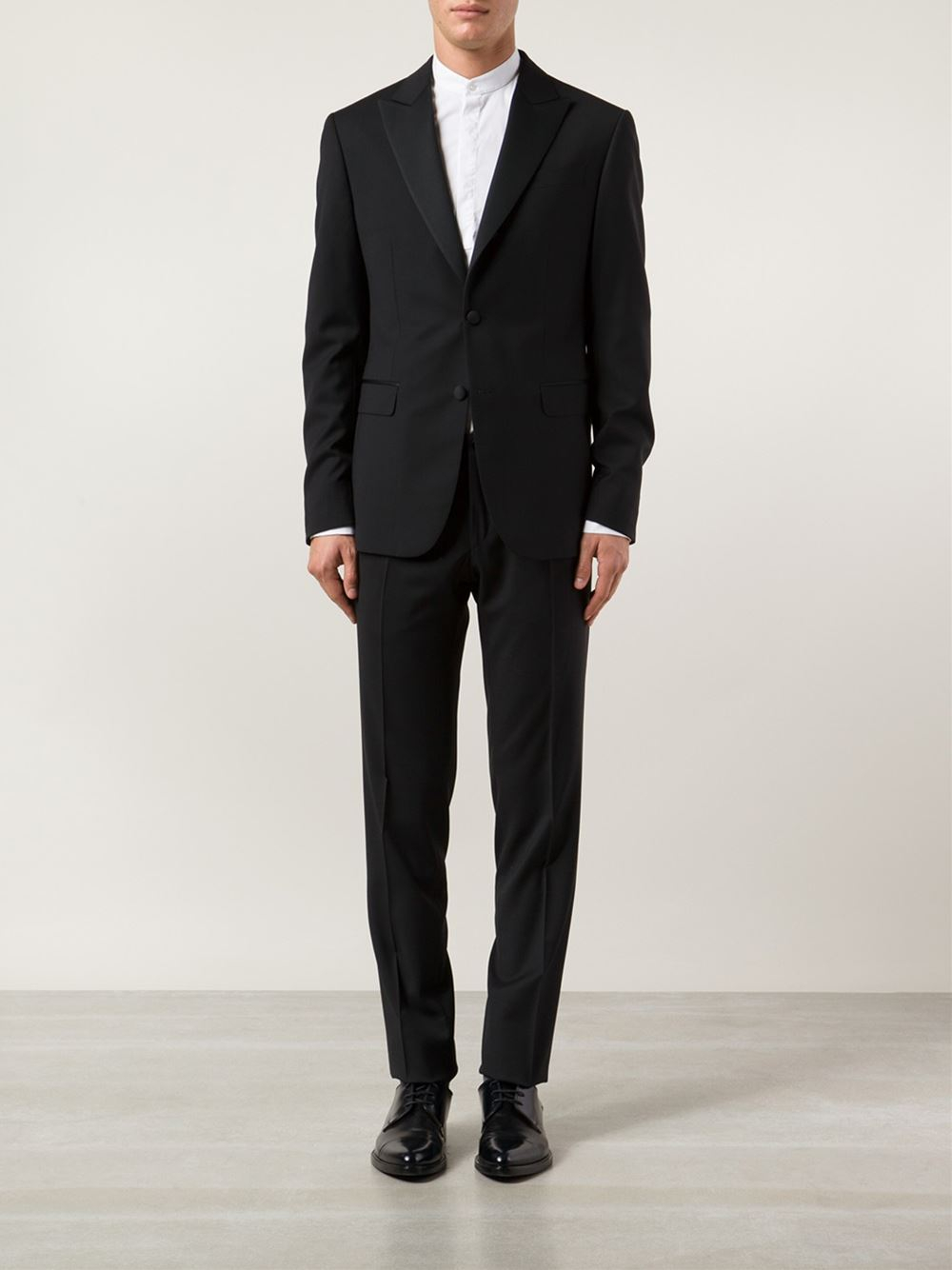 Moschino Cut-Out Smiley Dinner Suit in Black for Men | Lyst