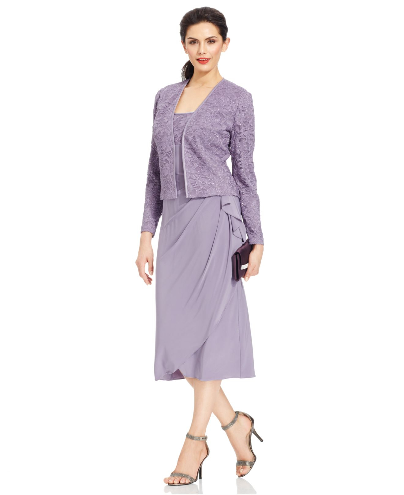 166198 Alex Taffeta Dress