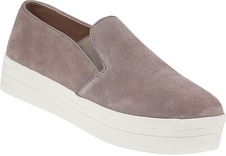 Steve Madden Buhba Platform Sneaker Taupe Suede in Brown (Taupe Suede ...