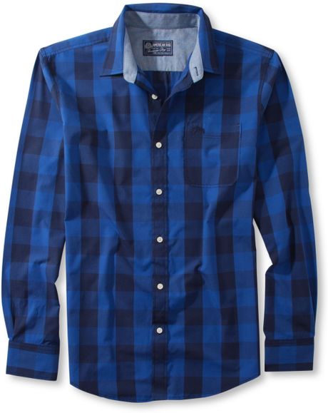 American Rag Varsity Buffalo Plaid Shirt in Blue for Men (Royal Blue ...